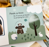 A Peek-a-Boo Saints Board Book