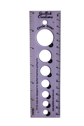 Catholic Culture: Circle Sizer Ruler (Paper Filigree)