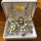 First Holy Communion Rosary--White