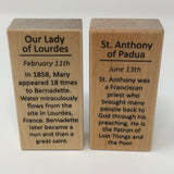Blocks: Our Lady of Lourdes/St. Anthony Prayer Set