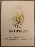 O Antiphon Letterpress Card Set