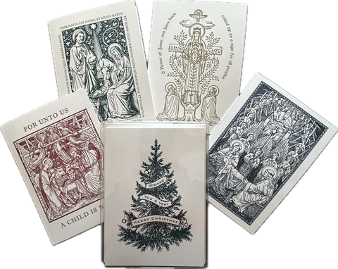 Assorted Set Letterpress Christmas Cards