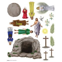 Easter Story Magnet Set