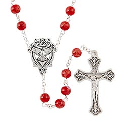 Confirmation Rosary--Red
