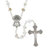First Holy Communion Rosary--White