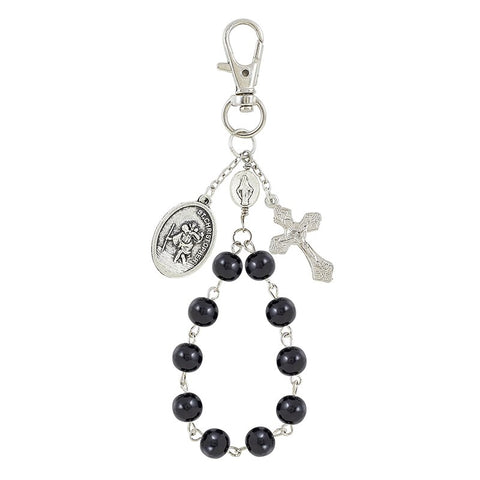 St. Christopher Pocket Rosary & Travel Clip