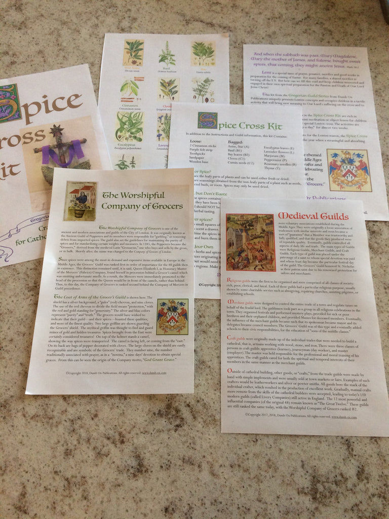 A Gregorian Guild: Spice Cross Kit – Dumb Ox Publications