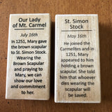 Blocks: OL Mt. Carmel/St. Simon Stock Prayer Set