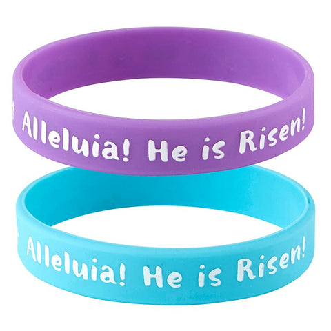 He is Risen! Silicone Bracelet  Set/2