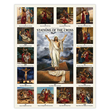 Stations of the Cross Poster 11"x14"