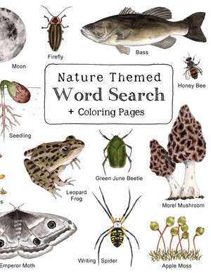 Children's Nature-Themed Word Search